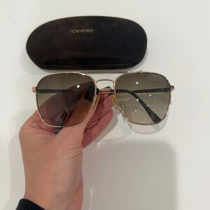 Tom Ford Metallic Frame Sunglasses